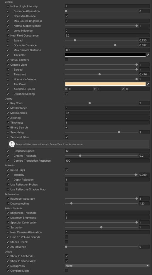 Radiant GI volume and inspector setup in Unity