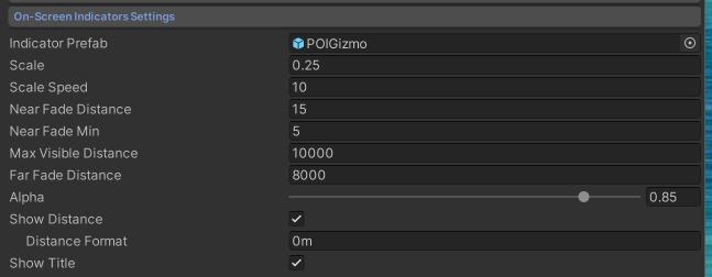 On-Screen Indicators Inspector