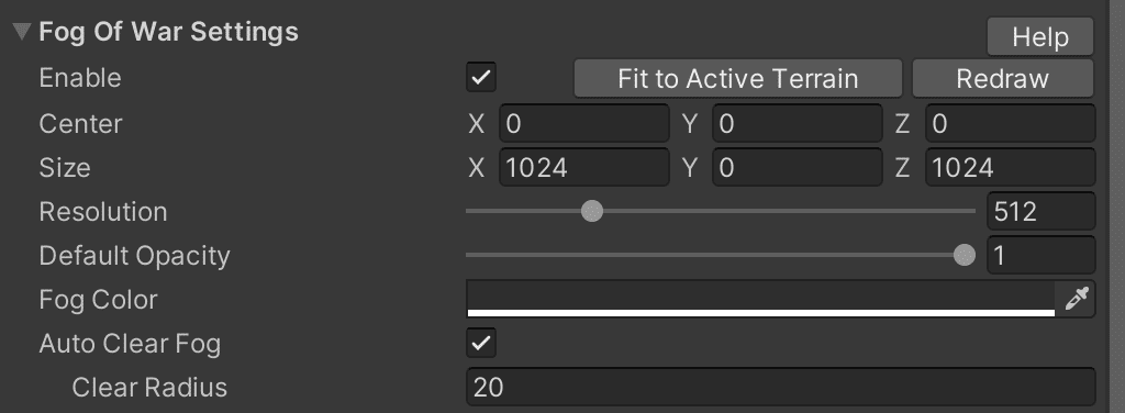 Fog of War inspector