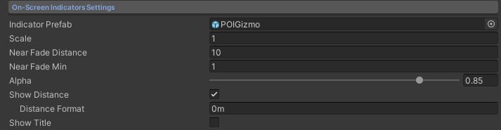 On-Screen Indicators Inspector