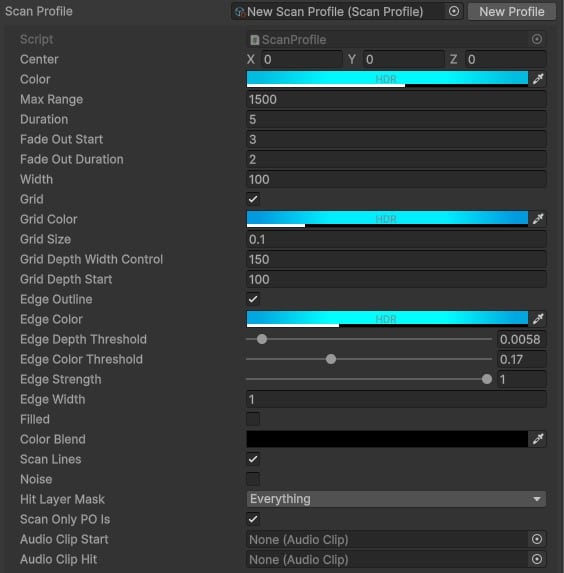 Scan Effect Inspector