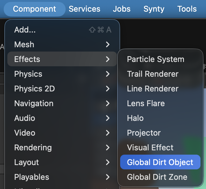 Component / Effects / Global Dirt Object