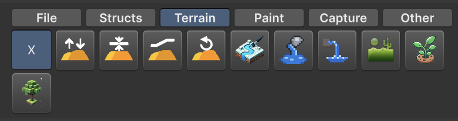World Editor Terrain tab