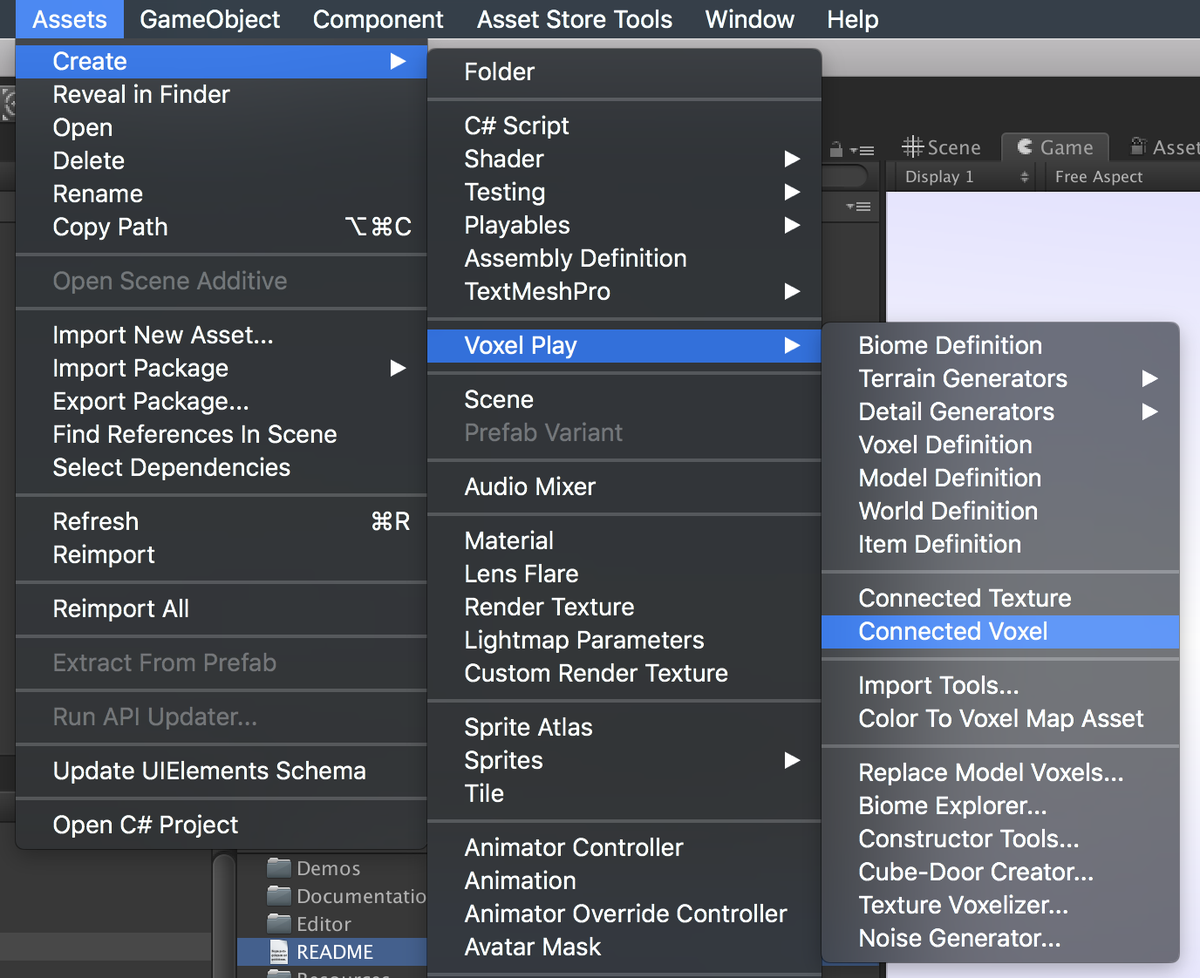 Voxel play connected voxels 0