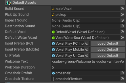 Voxel play environment options 10