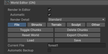Voxel play environment options 4