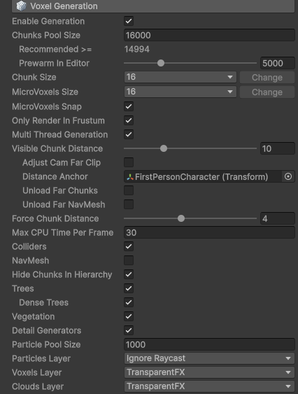 Voxel play environment options 5