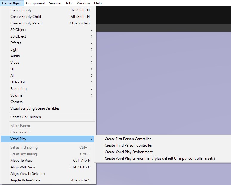 Voxel play set new world 0