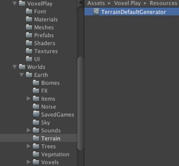 Voxel play terrain generators 1