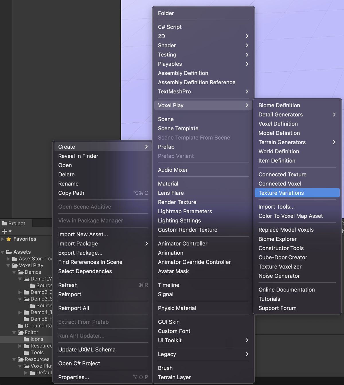 Voxel play texture variations 0