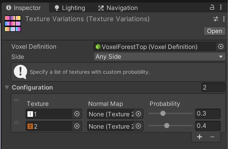 Voxel play texture variations 1