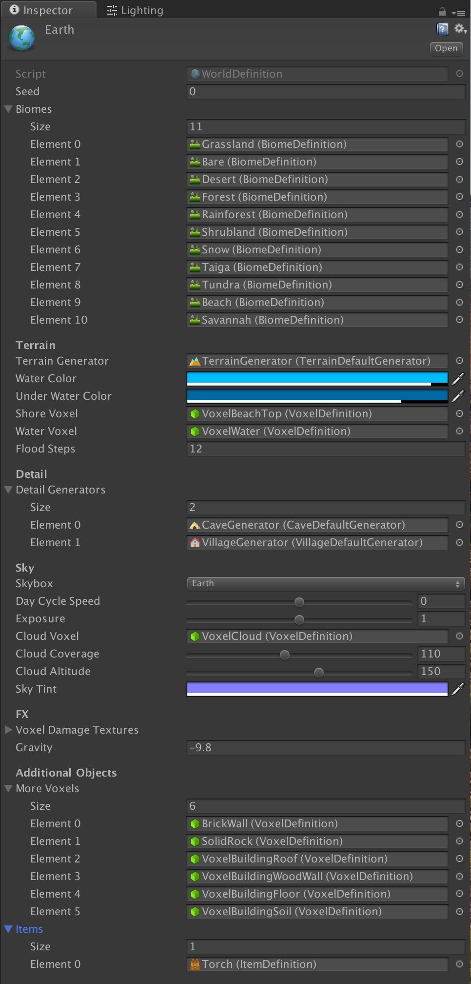 Voxel play world intro 2