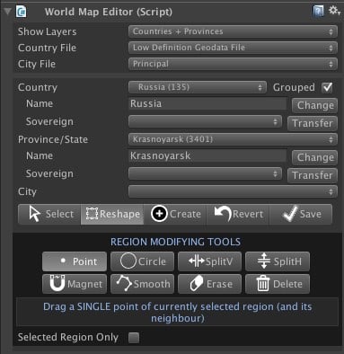 Map Editor Inspector