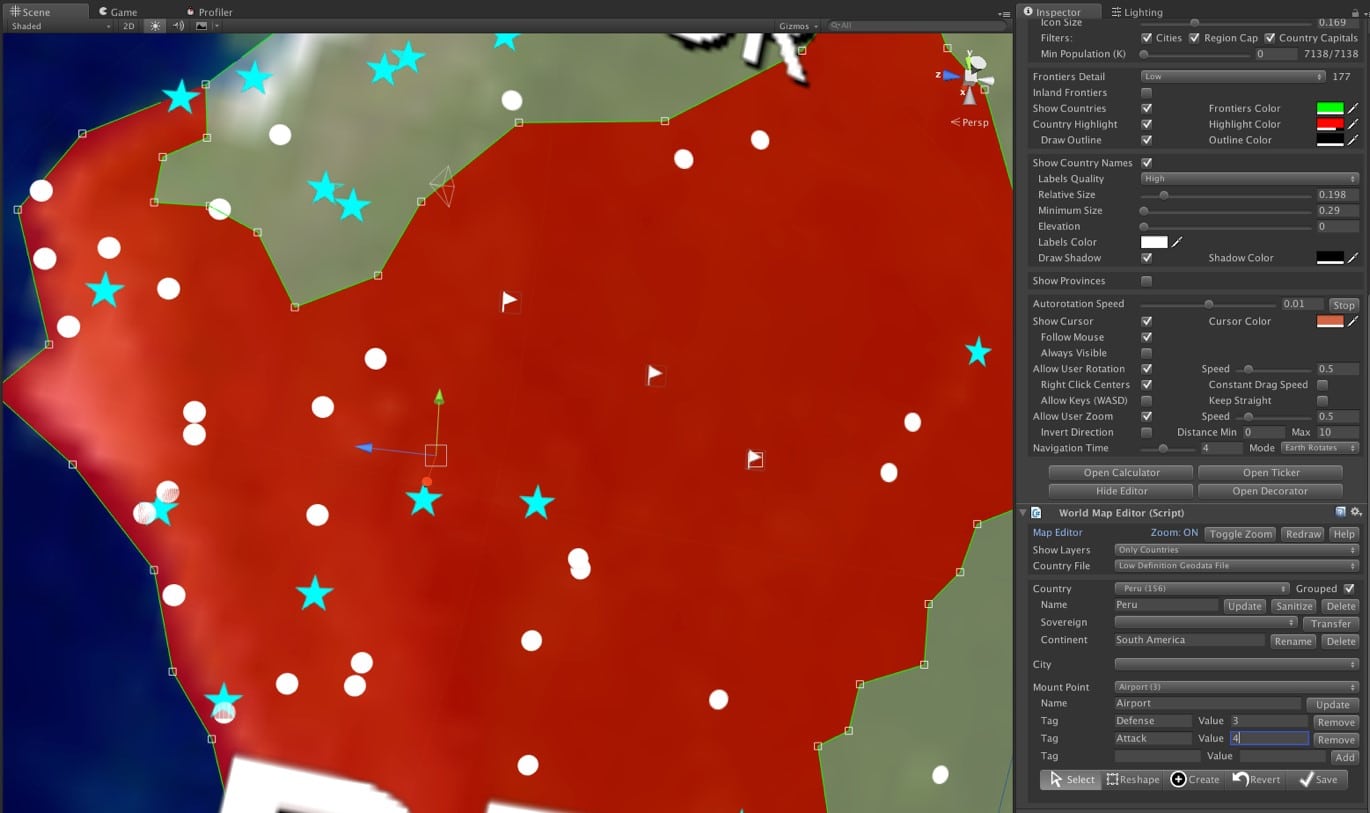 Mount Points in the editor