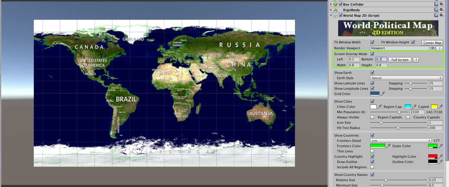 Viewport screen overlay mode
