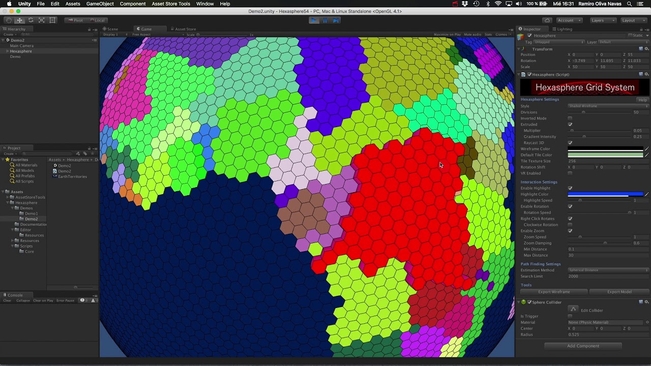 Hexasphere Grid System video