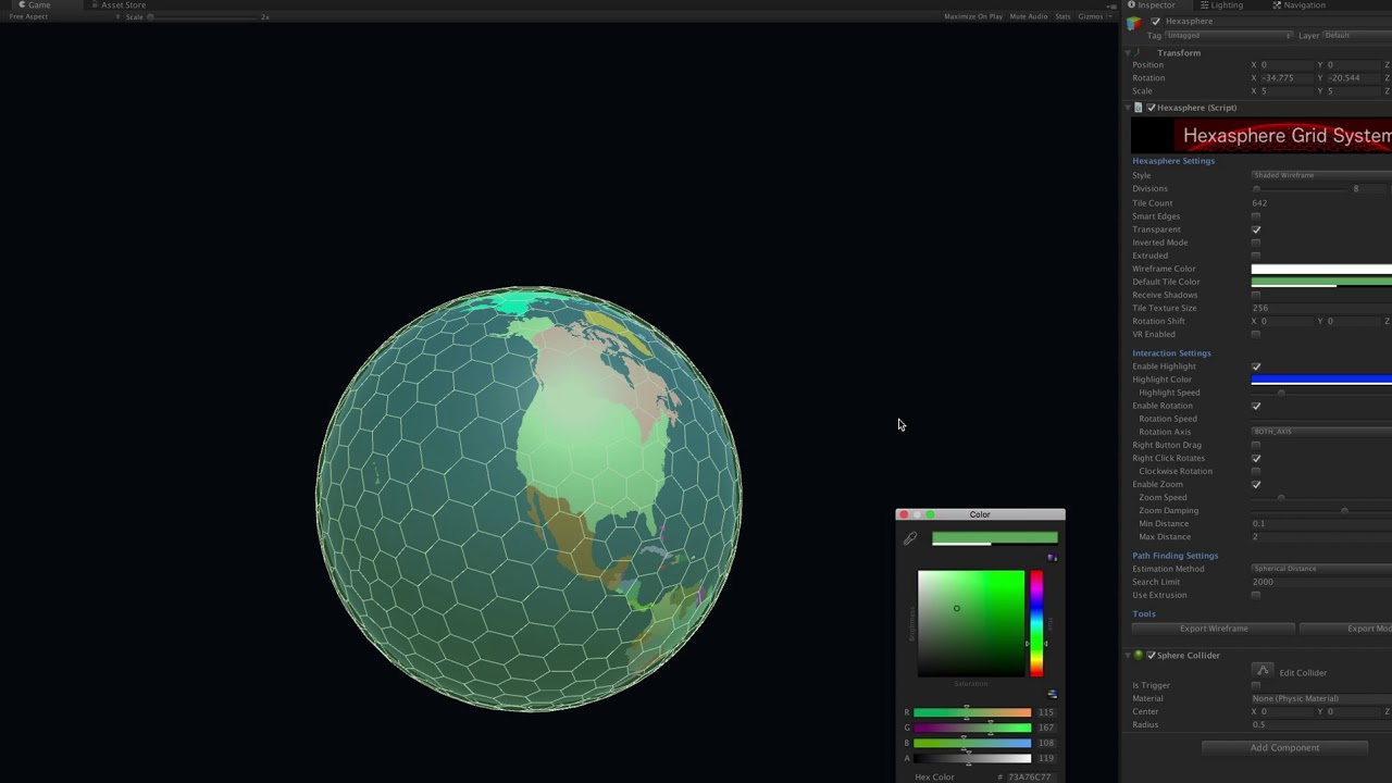 Hexasphere Grid System video