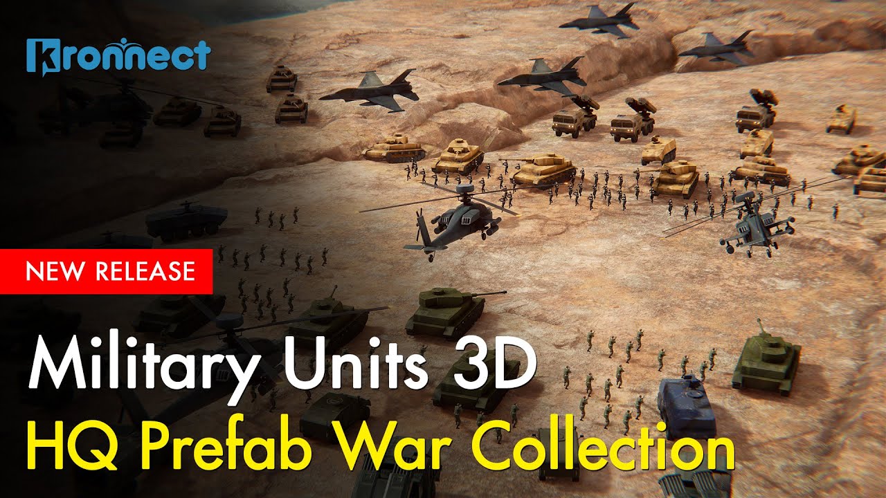 Military Units 3D video