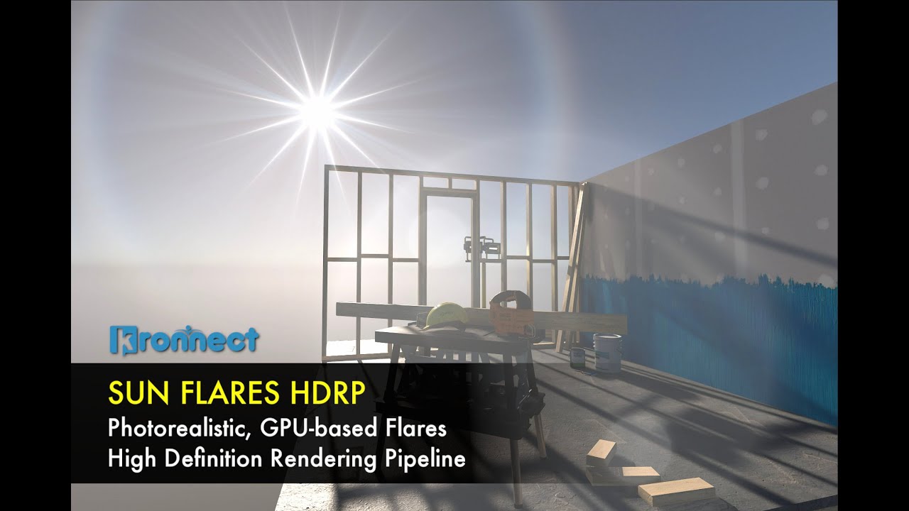 Sun Flares HDRP video